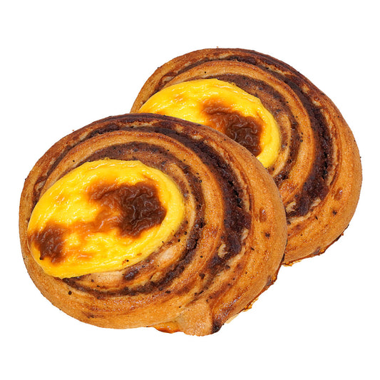 Glutenfri kanelbolle med vaniljekrem (2pk)